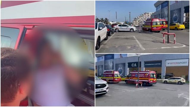 Femeie injunghiata in parcarea unui mall din Constanta, in plina zi