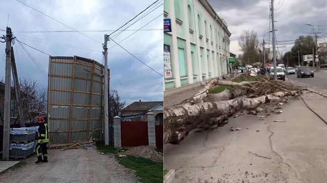 Vântul puternic a făcut ravagii în țară: 17 intervenții ale pompierilor, copaci doborâți și acoperișuri smulse