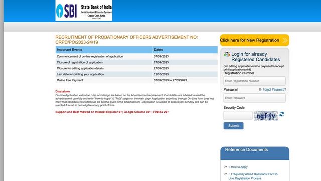 SBI PO registration deadline deferred till October 3; apply now for 2000 posts