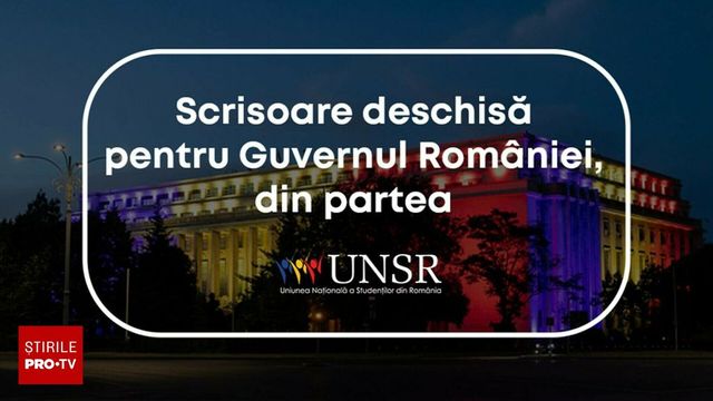 Studenții Români lansează un strigăt de revoltă către Guvern