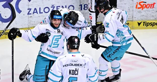 Karlovy Vary - Liberec 4:0. Energie vybojovala sedmý zápas. Beránek se blýskl dvěma góly