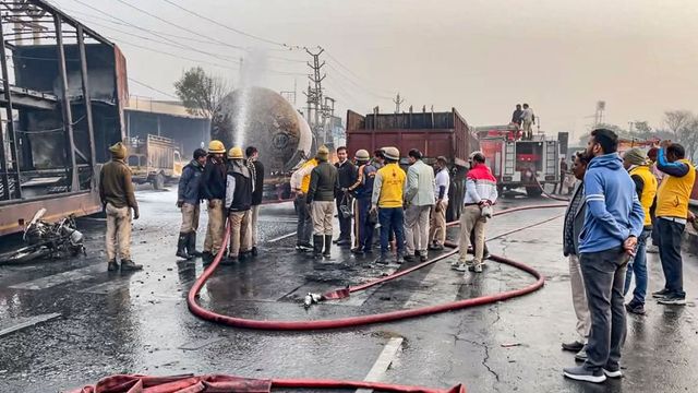 Jaipur highway tanker collision death toll reaches 14, over 28 injured