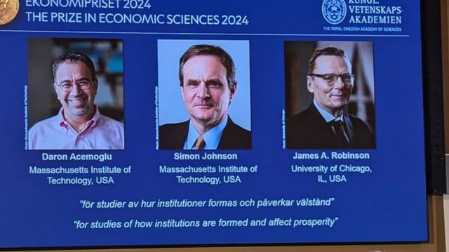 Daron Acemoglu, Simon Johnson și James Robinson au câștigat premiul Nobel pentru Economie