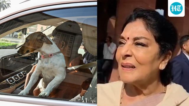 Renuka Chowdhury Enters Parliament With Dog, Sparks Row With Remark ‘Those Who Bite Sit Inside’