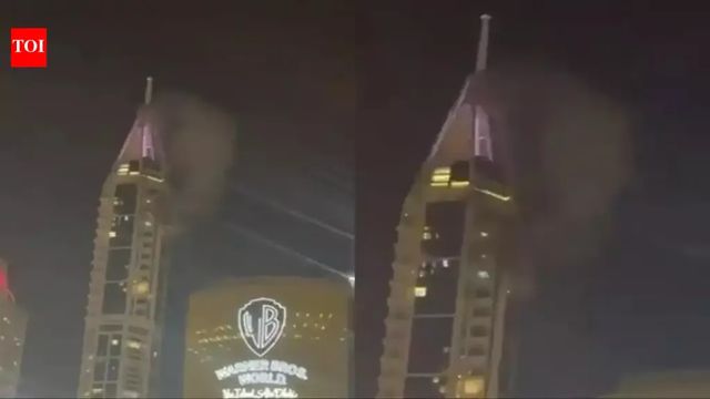 US–Israel–Iran conflict: Debris from intercepted projectile hits Dubai Marina Tower