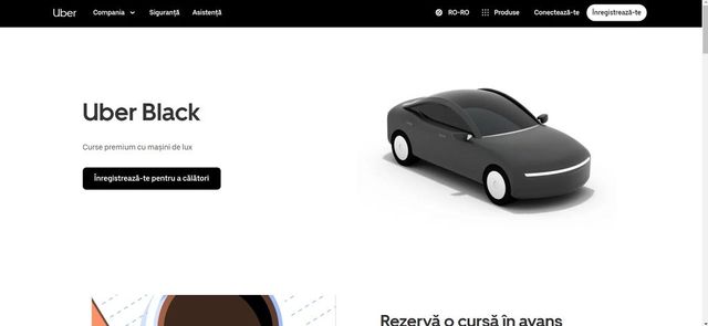 Uber lansează și în România serviciul cu mașini de lux Uber Black – cum sunt prețurile