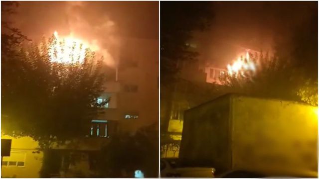 Incendiu într-un apartament din Sectorul 2. Șase persoane, dintre care doi polițiști, au ajuns la spital