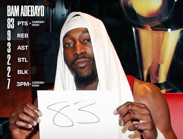 Bam Adebayo înscrie 83 de puncte pentru Miami Heat și depășește recordul lui Kobe Bryant într-un meci istoric din NBA