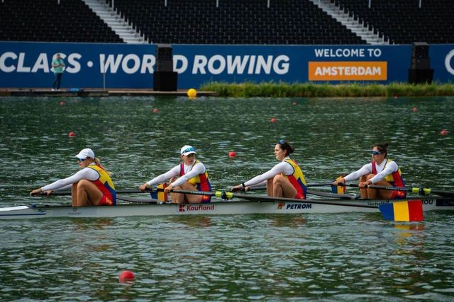 Bărcile României de 4 rame și cea feminină de 4 vâsle, calificate în semifinale la Campionatele Mondiale de canotaj de la Amsterdam