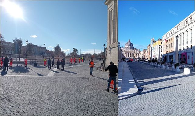 Giubileo, Meloni e Gualtieri inaugurano nuova piazza Pia