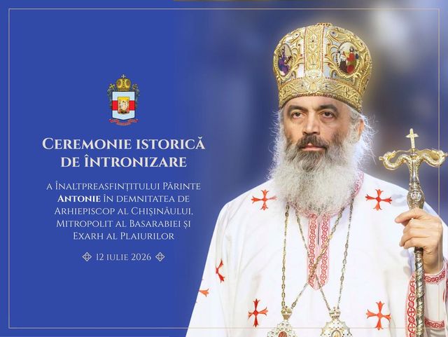 Mitropolia Basarabiei invită credincioșii la ceremonia de întronizare a noului Mitropolit, IPS Antonie