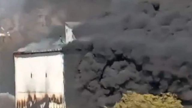 Watch: Massive fire breaks out at perfume and cosmetics factory in Himachal Pradesh