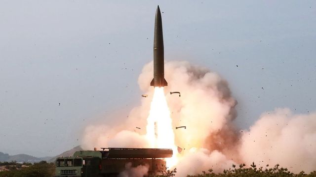 North Korea tests ballistic missile with 'super-large' warhead