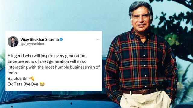 Paytm CEO Vijay Shekhar Sharma deletes post on Ratan Tata after backlash, he said…