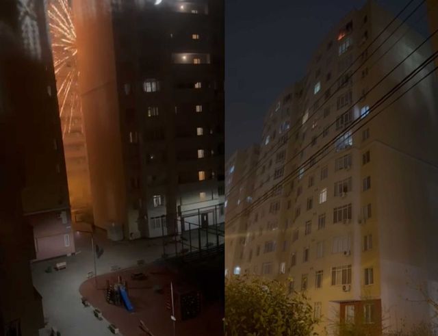 Incendiu într-un bloc din Chișinău, după lansarea focurilor de artificii în curte