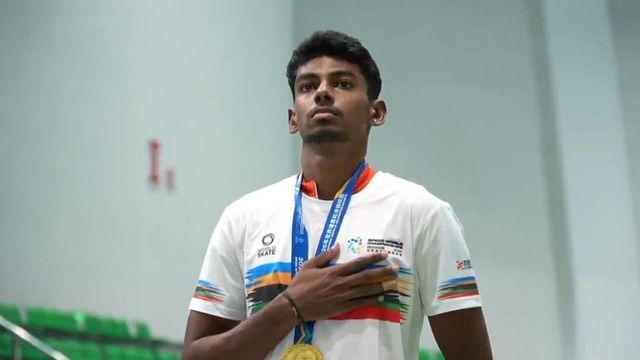 Meet Anandkumar Velkumar, 22-year-old skater, who won two gold medal for India at Speed Skating World Championships