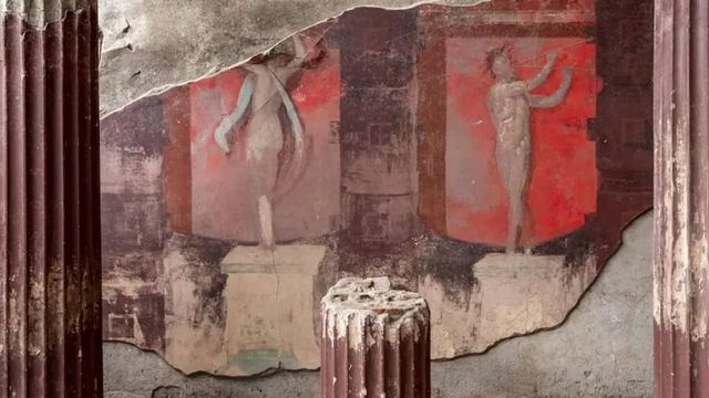 Scoperta a Pompei una nuova sala affrescata dedicata ai misteri dionisiaci