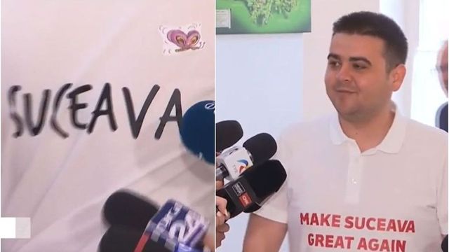 Marcel Ciolacu, tricou cu inscripția “Make Suceava great again”