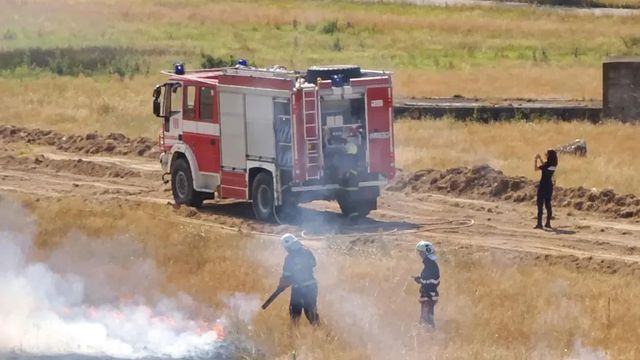 Голям пожар гори край Стара Загора