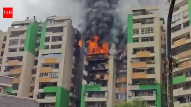 Massive blaze at high-rise guts several flats in Ghaziabad; no casualties