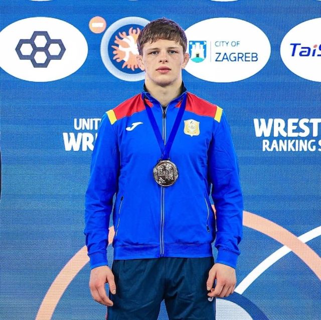 Bronz pentru Moldova: Luptătorul de stil greco-roman, Alexandru Solovei, medaliat la turneul Zagreb Open