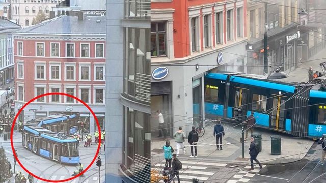 Tram deraglia e si schianta contro un negozio a Oslo, 4 feriti