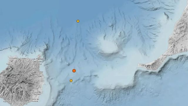 Registrado un terremoto de magnitud 3,9 en aguas de Gran Canaria