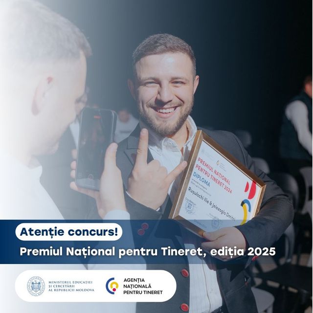 A fost lansat concursul pentru Premiul Național pentru Tineret, ediția 2025