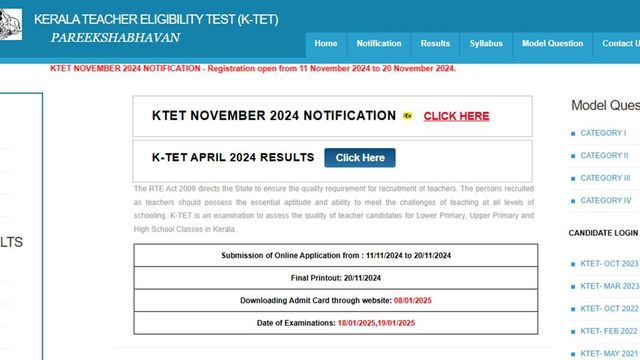 KTET November 2024: Registrations To Begin Today, Check Details