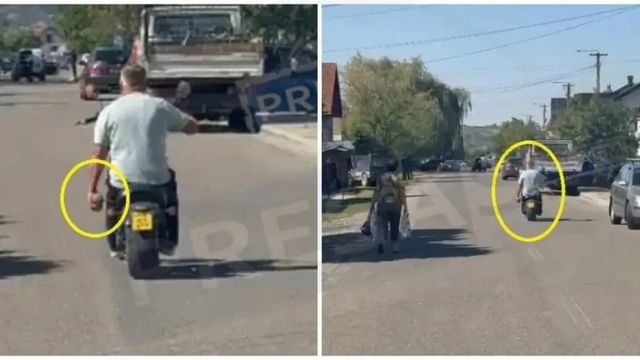 Un viceprimar din Satu Mare s-a dus cu un obuz în mână, pe scuter, până la postul de poliție