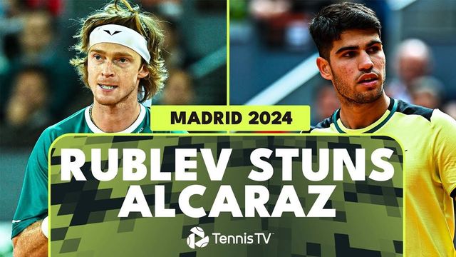 Rublev îl elimină pe Alcaraz de la Madrid după două ore de joc