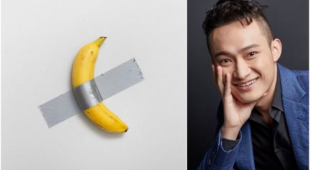 Oltre sei milioni da Sotheby's per la banana di Cattelan