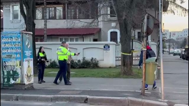 Alertă în fața Ambasadei Rusiei din București, din cauza unui rucsac abandonat pe trotuar
