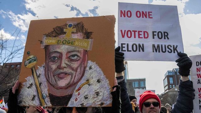 Protesters rage against Donald Trump, Elon Musk on Presidents Day | Photos