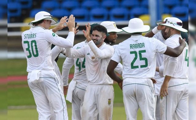 South Africa's Maharaj Restricts West Indies In Rainy Third Day Of Test