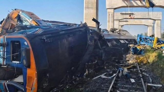 At Least 22 Killed After Crane Collapse Derails Passenger Train In Thailand