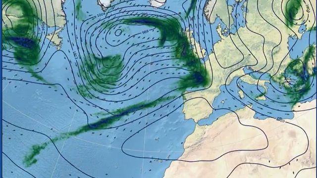 La borrasca Goretti dejará temporal marítimo, viento y lluvias y afectará sobre todo al norte de España