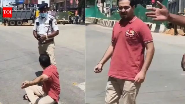 Man with pregnant wife sits on road in protest against Governor’s convoy in Bengaluru