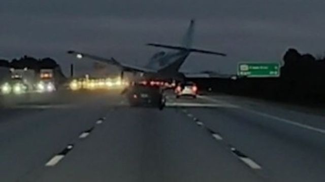 Florida crash: Shocking moment plane dove into roadway, smashed into Toyota Camry