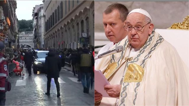 Tenta di avventarsi su auto corteo del Papa, bloccata