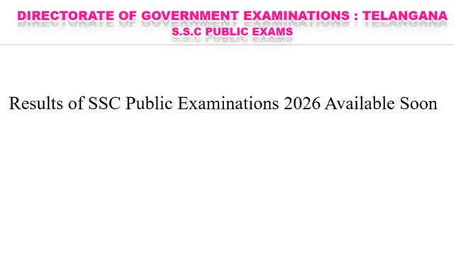 Telangana SSC results 2026