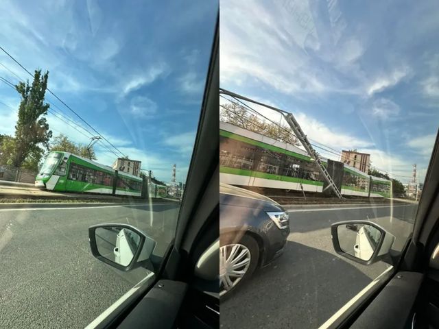 Patru persoane rănite după ce un tramvai a deraiat în Capitală și a lovit un stâlp