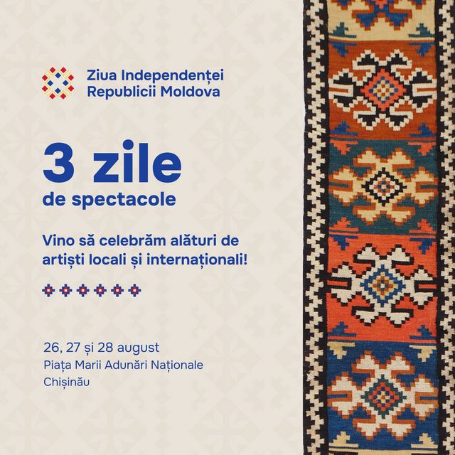 Ziua Independenței va fi marcată prin trei zile de spectacole