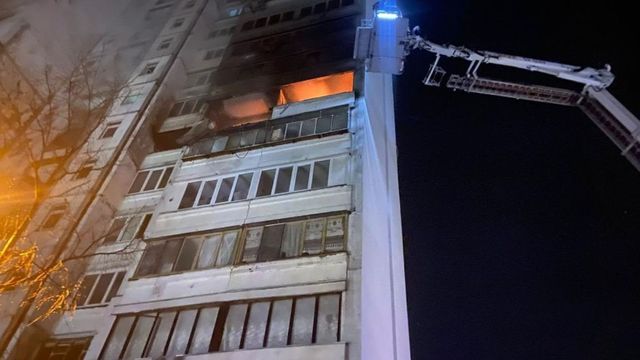 Руска атака с дронове срещу Киев, съобщава се за убити и ранени