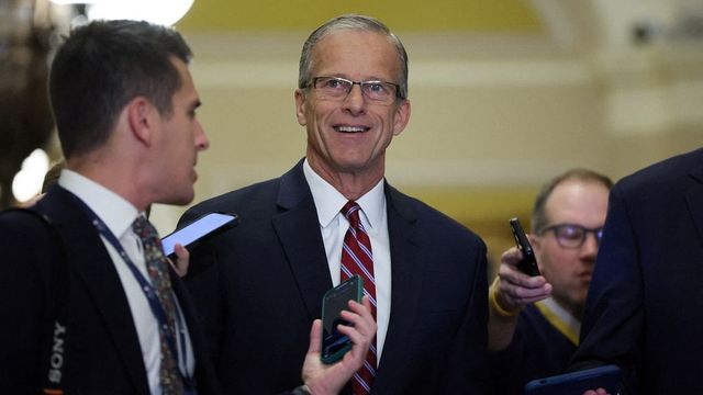 Republican John Thune, who once sparred with Trump, elected as next Senate majority leader