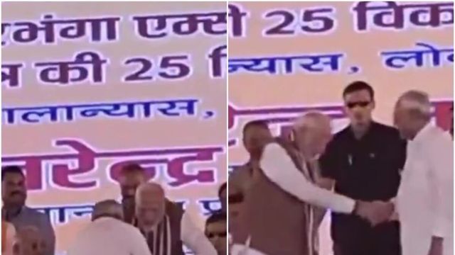 Nitish Kumar Bows To Touch PM Modi's Feet At Bihar Event. Here's How He Reacted