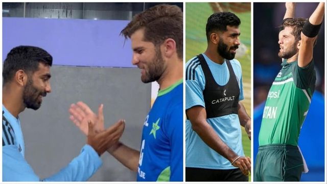 Shaheen Shah Afridi congratulates Jasprit Bumrah on becoming a father, watch video here