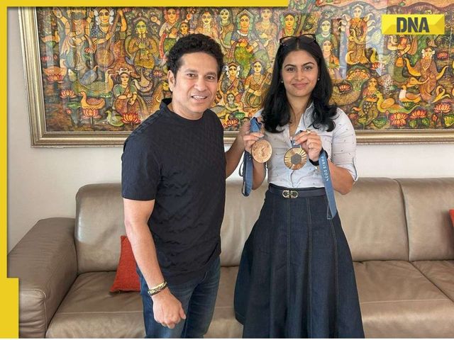 Manu Bhaker shares a special moment with Sachin Tendulkar, credits him for inspiring her journey