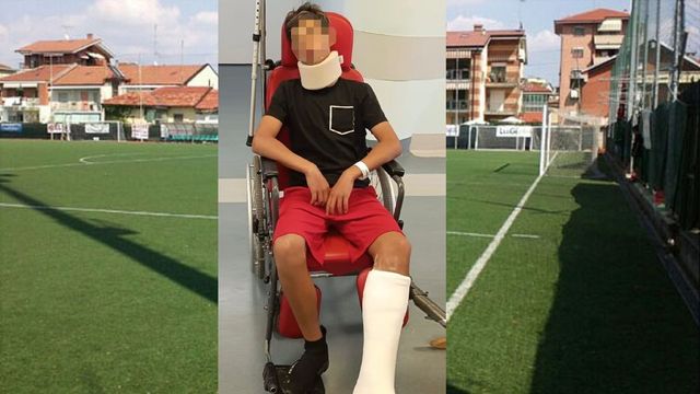 Papà entra in campo e picchia il portiere 13enne della squadra avversaria: follia nel Torinese