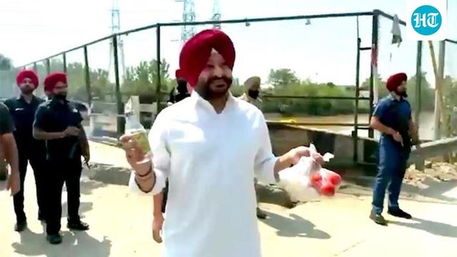 Ravneet Bittu detained after throwing eggs, tomatoes at Punjab CM Mann’s convoy